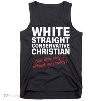 White Straight Conservative Christian Tank Top thumb 0