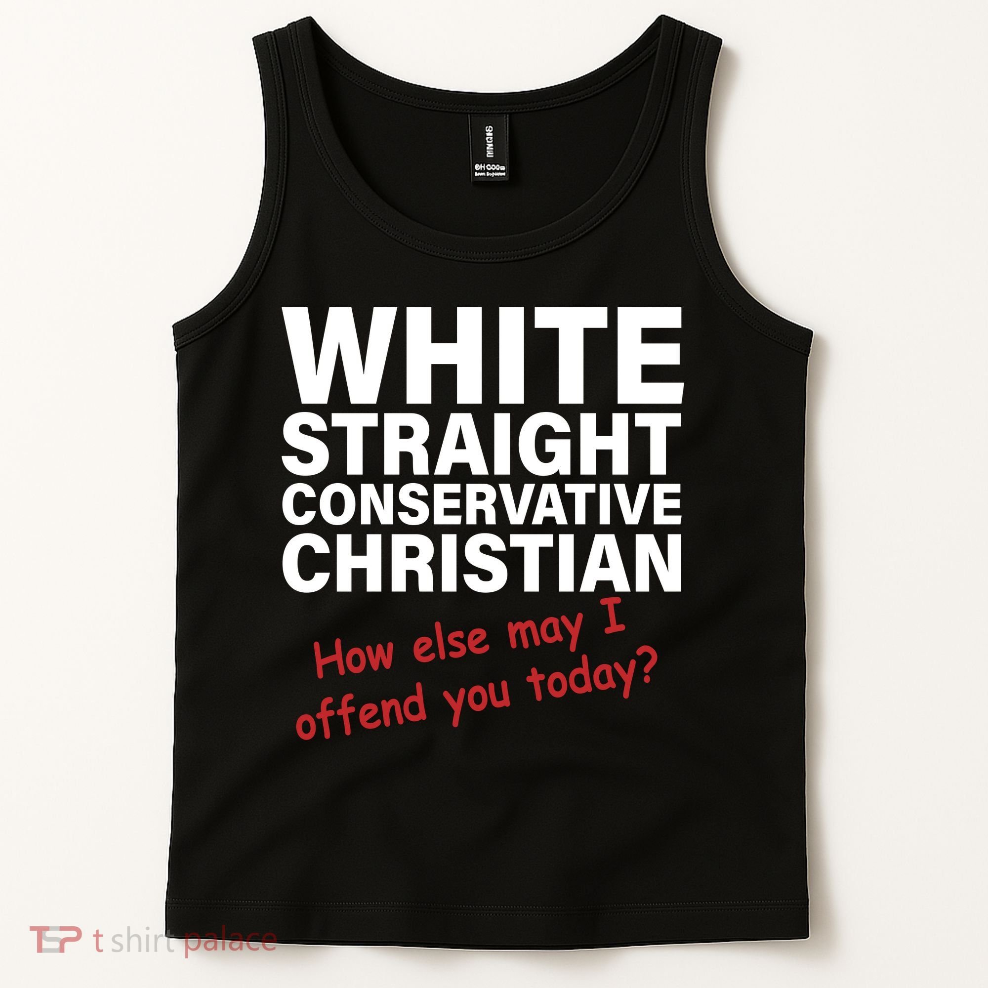 White Straight Conservative Christian Tank Top