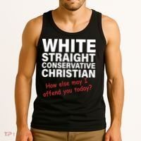 White Straight Conservative Christian Tank Top thumb 3
