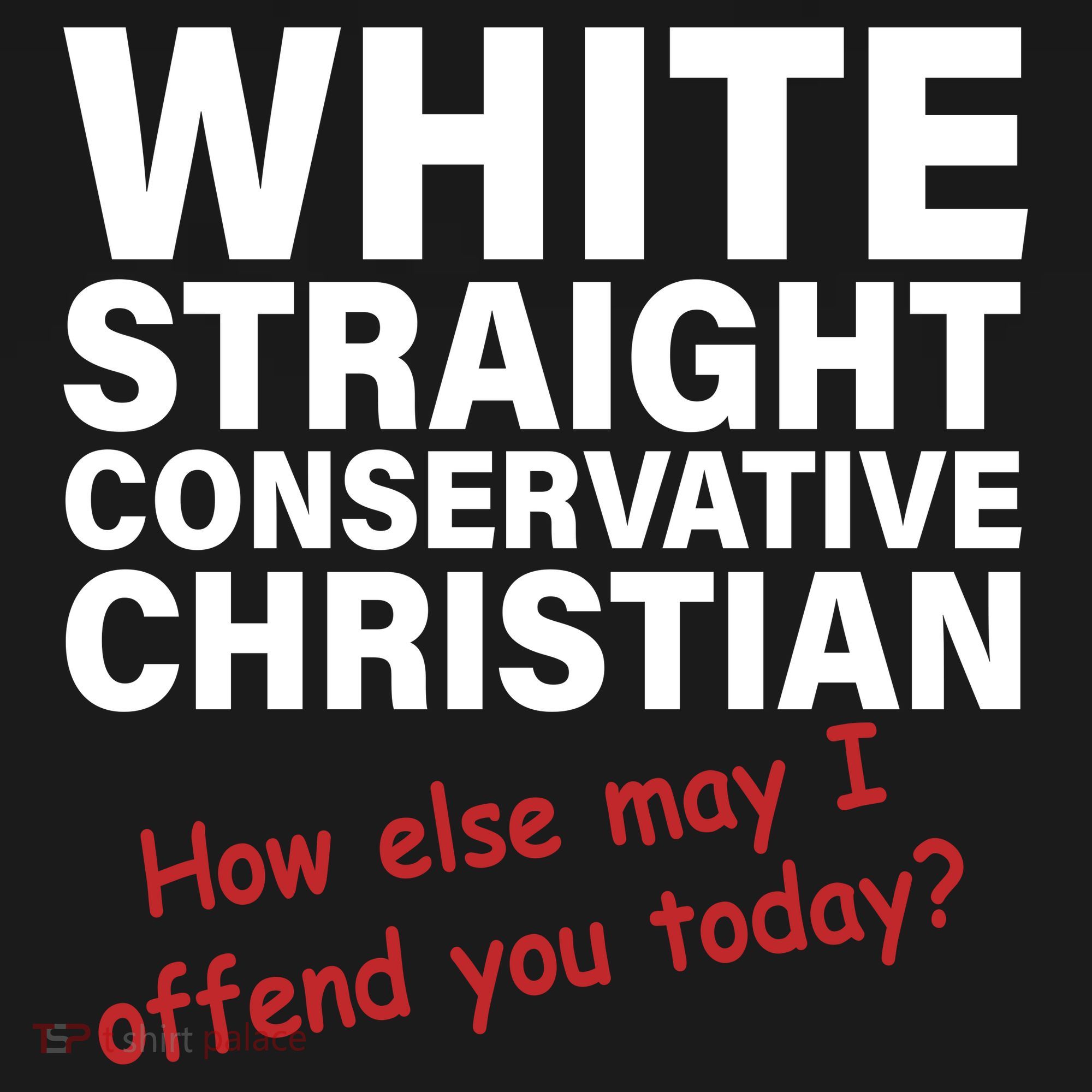 White Straight Conservative Christian Tote Bag