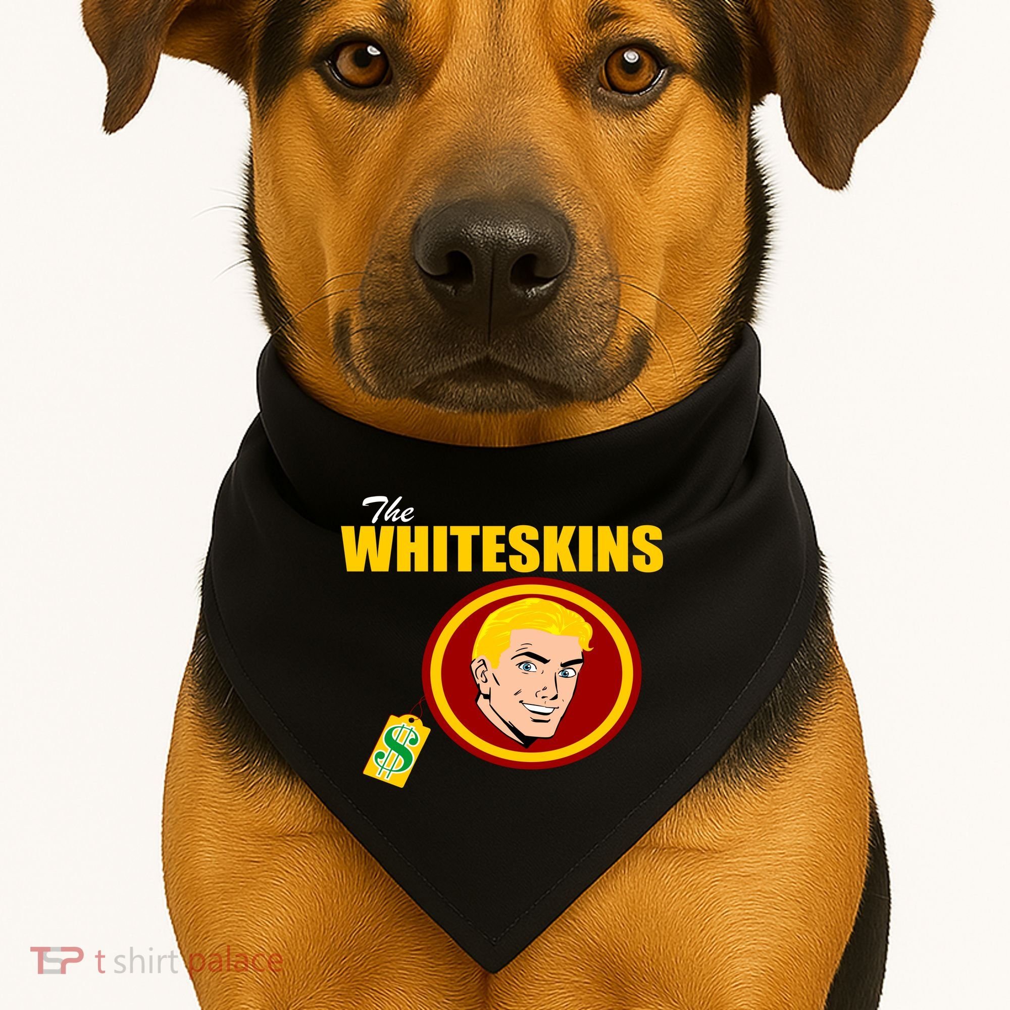 Whiteskins Football Native American Indian USA-Made Doggie Bandana