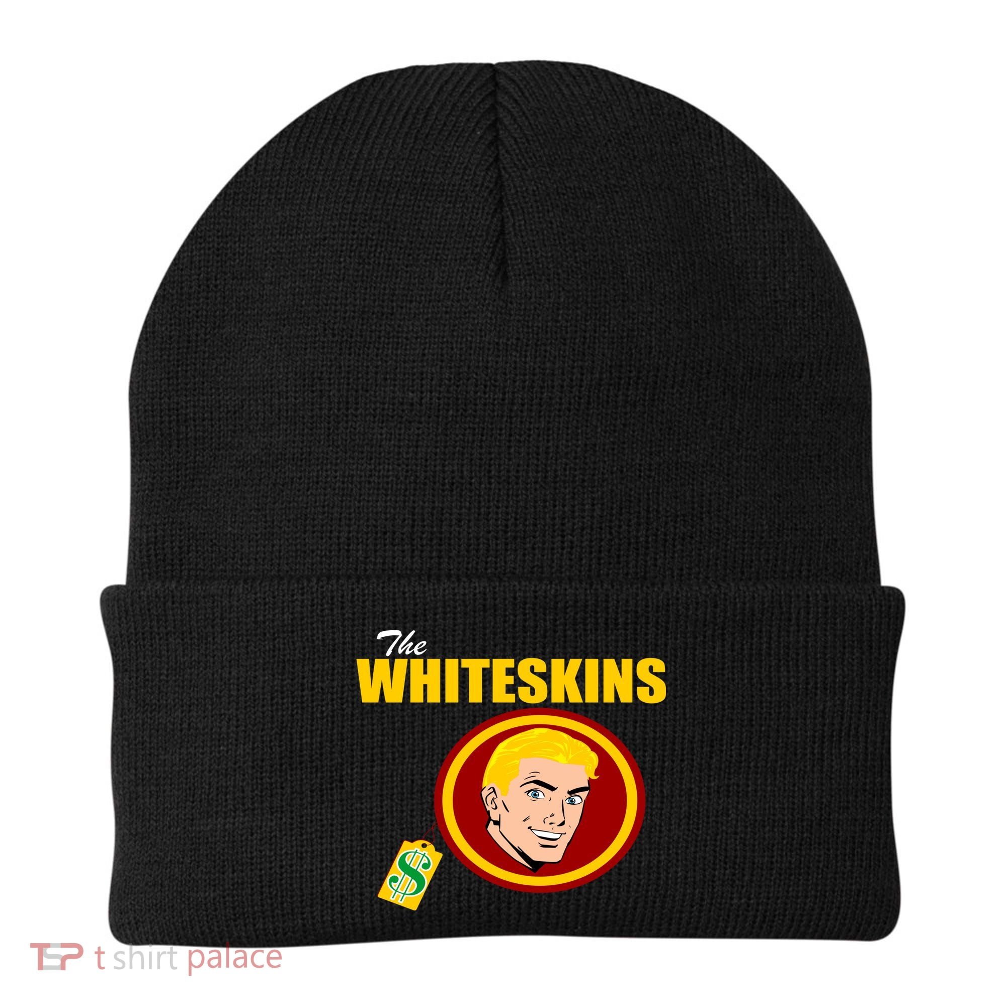 Whiteskins Football Native American Indian Beanie