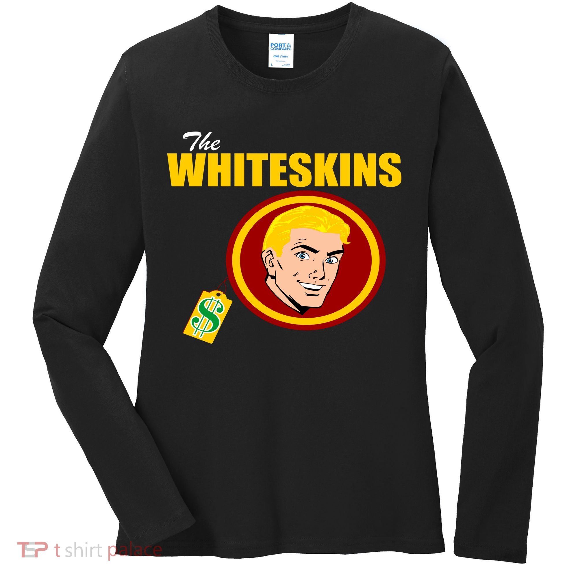 Whiteskins Football Native American Indian Women's Long Sleeve Shirt
