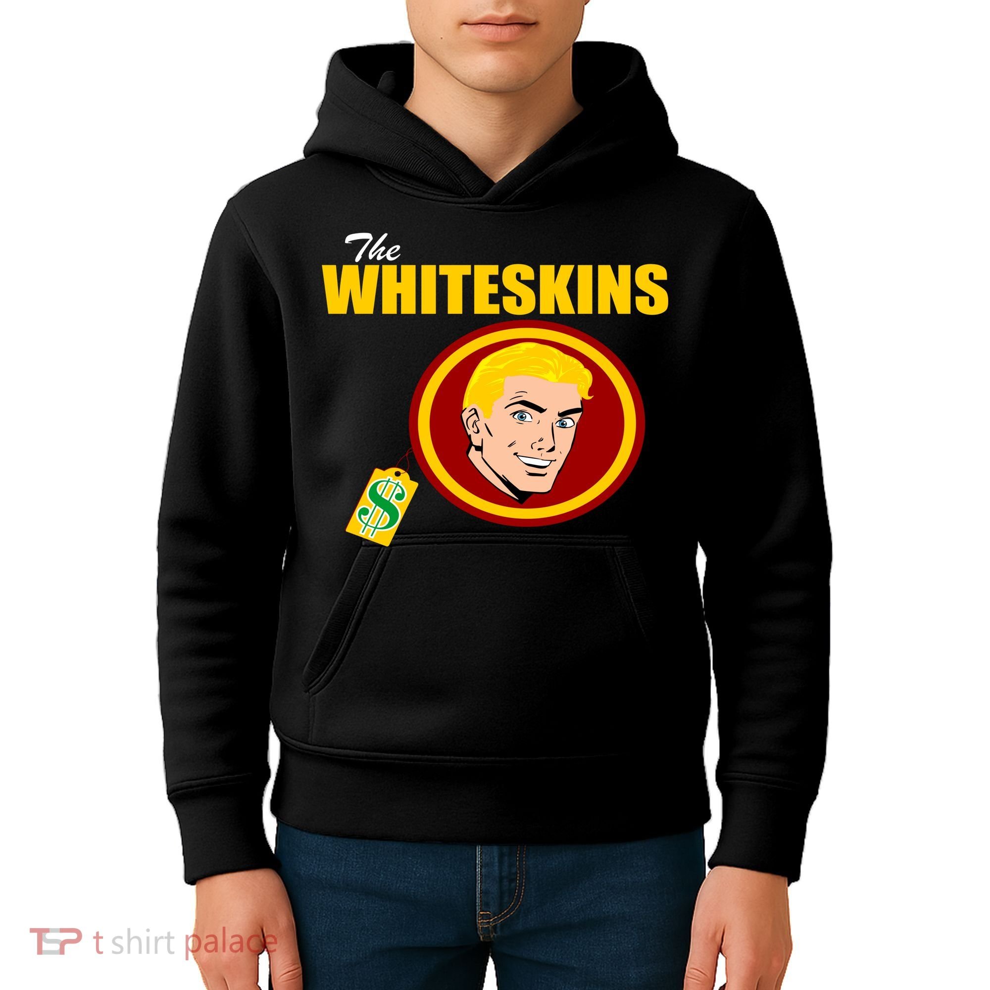 Whiteskins Football Native American Indian Kids Hoodie
