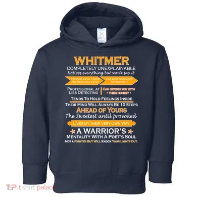 Whitmer Completely Unexplainable Toddler Hoodie