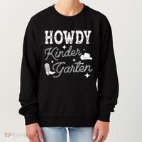 Western Howdy Kindergarten Teacher Student Back To School Women's Sweatshirt thumb 0