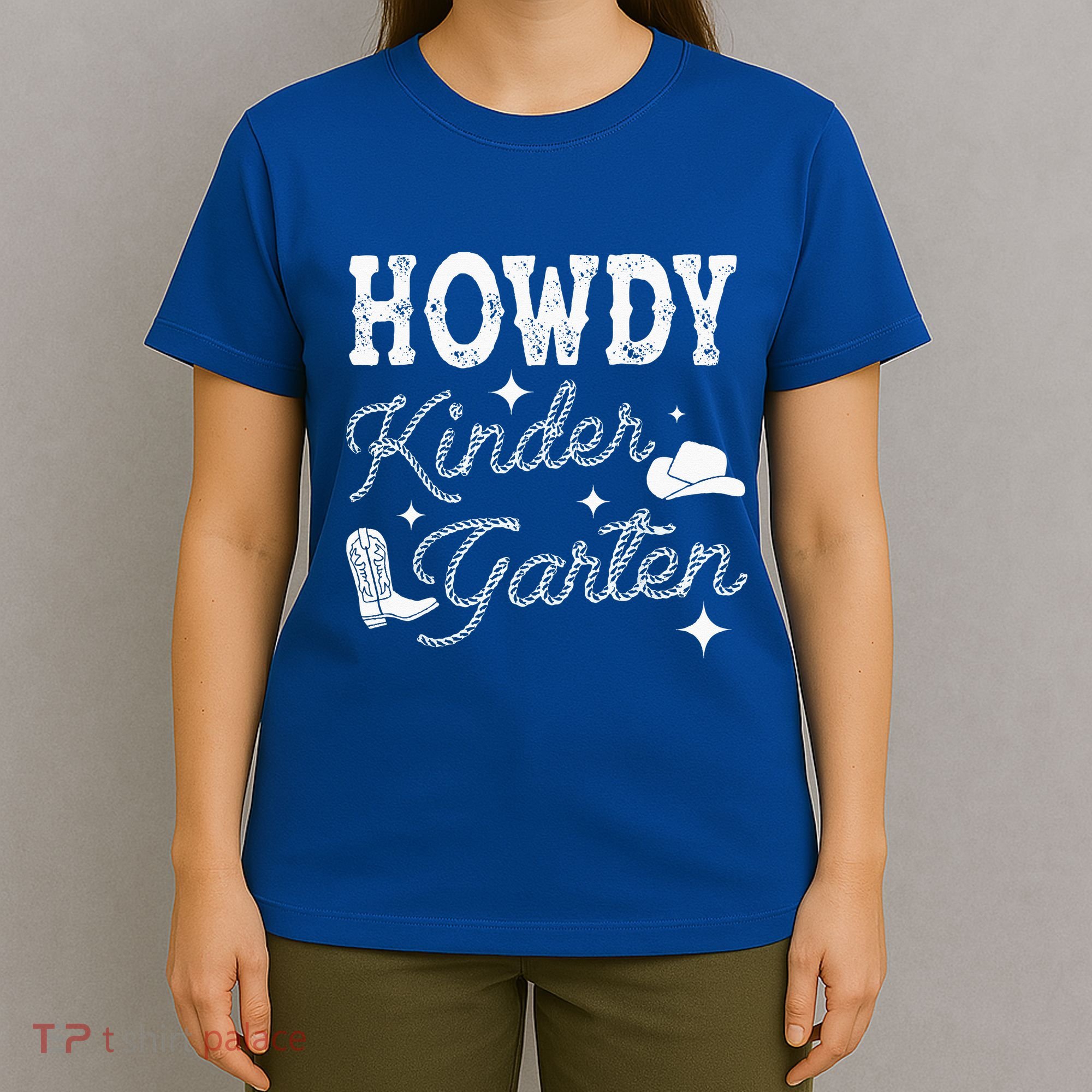 Western Howdy Kindergarten Teacher Student Back To School T-Shirt