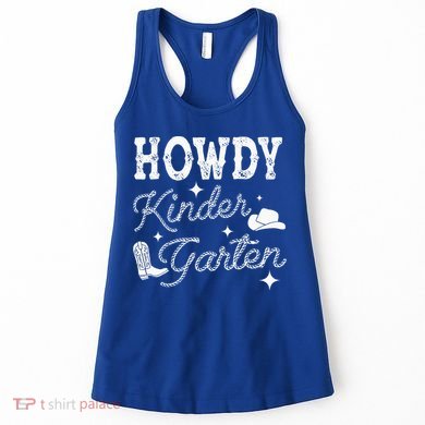 Western Howdy Kindergarten Teacher Student Back To School Women's Tank Top