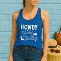 Western Howdy Kindergarten Teacher Student Back To School Women's Tank Top thumb 2