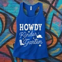 Western Howdy Kindergarten Teacher Student Back To School Women's Tank Top thumb 3