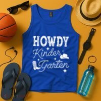 Western Howdy Kindergarten Teacher Student Back To School Tank Top thumb 4