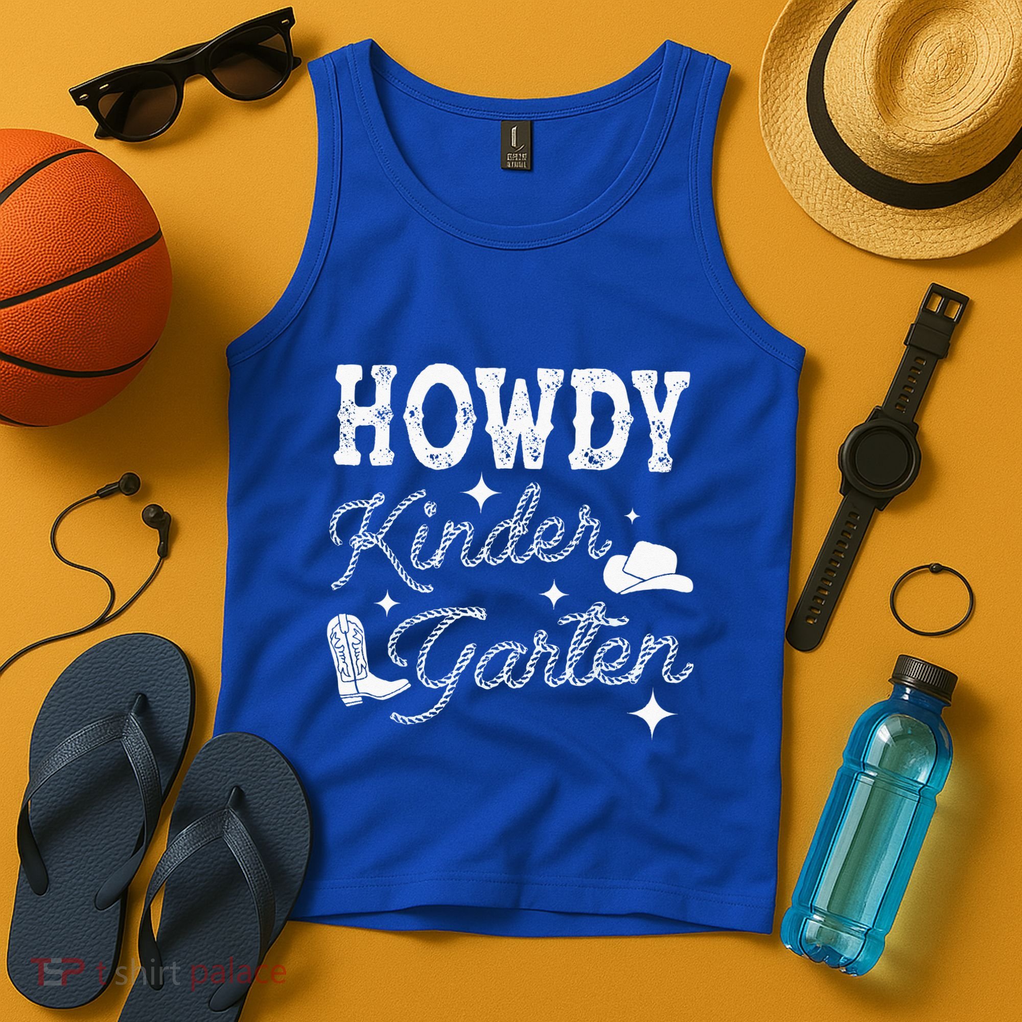 Western Howdy Kindergarten Teacher Student Back To School Tank Top