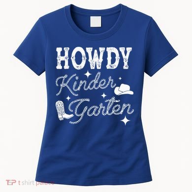 Western Howdy Kindergarten Teacher Student Back To School Women's T-Shirt