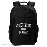 Winter Harbor, Maine Established In 1895 Backpack thumb 0