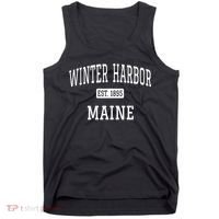 Winter Harbor, Maine Established In 1895 Tank Top thumb 0