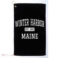 Winter Harbor, Maine Established In 1895 Golf Towel thumb 0