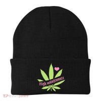 Weed High Maintenance Funny Marijuana Lover Beanie thumb 0