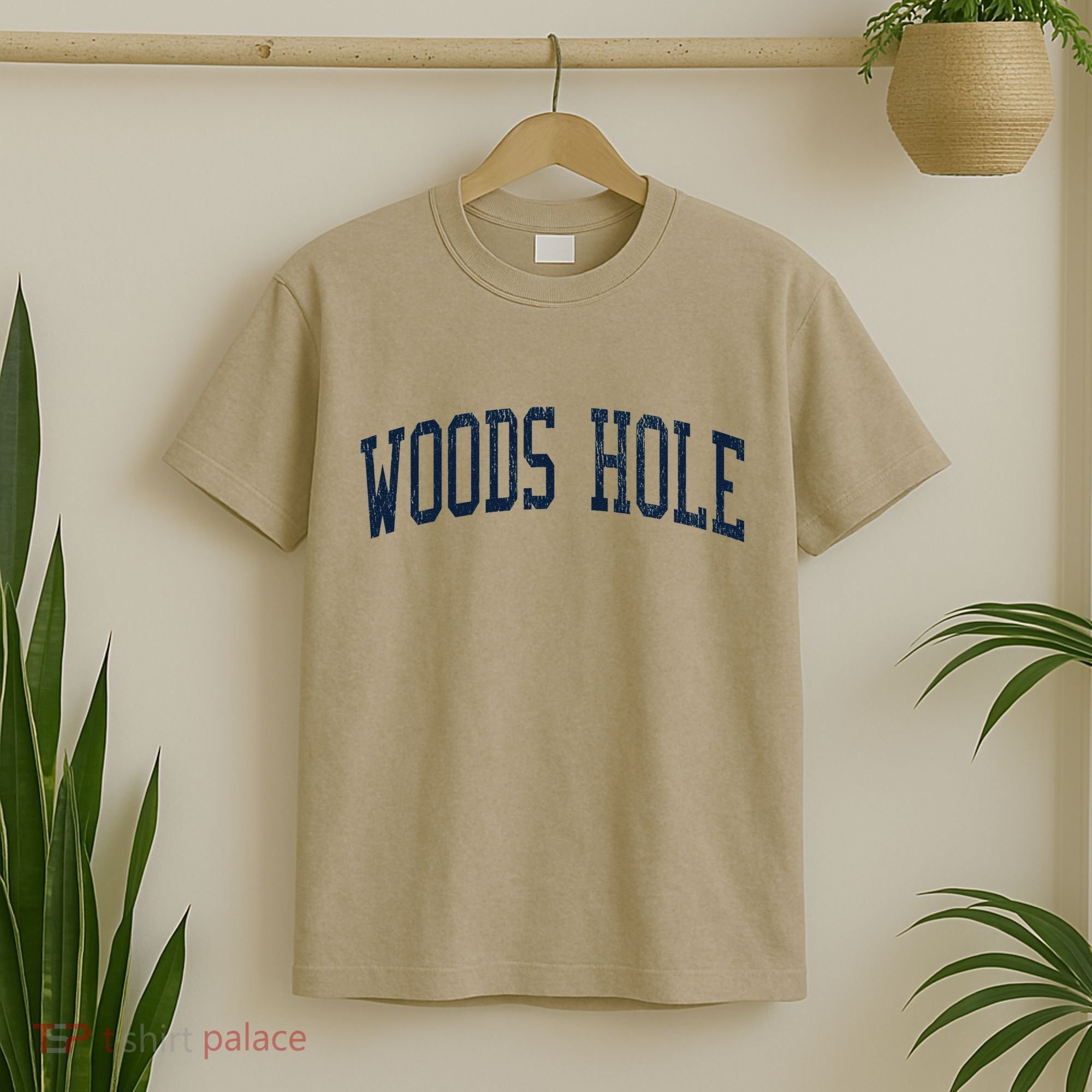Woods Hole Ma Vintage Athletic Sports Jsn2 Print T-Shirt
