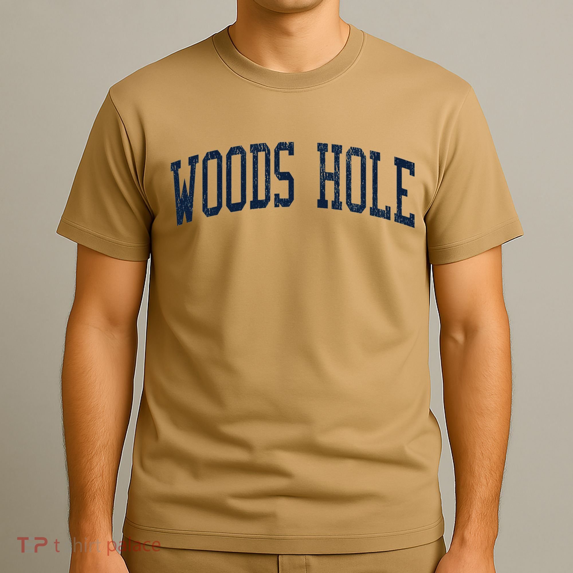 Woods Hole Ma Vintage Athletic Sports Jsn2 Print T-Shirt