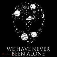 We Have Never Been Alone Funny Ancient Aliens Ornament thumb 1