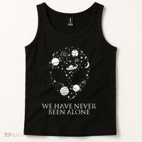 We Have Never Been Alone Funny Ancient Aliens Tank Top thumb 2