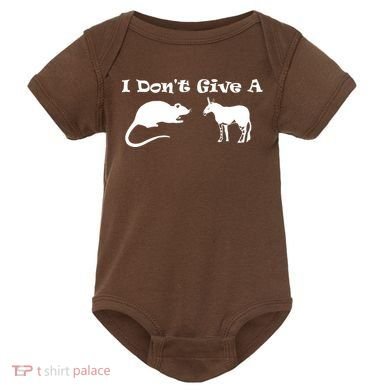 Who Gives A Rats Ass Baby Bodysuit