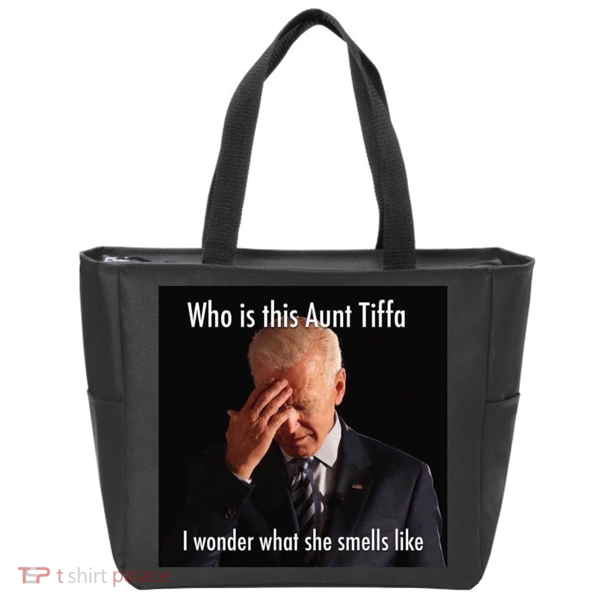 Who is Aunt Tiffa Joe Biden Funny Meme Tote Bag