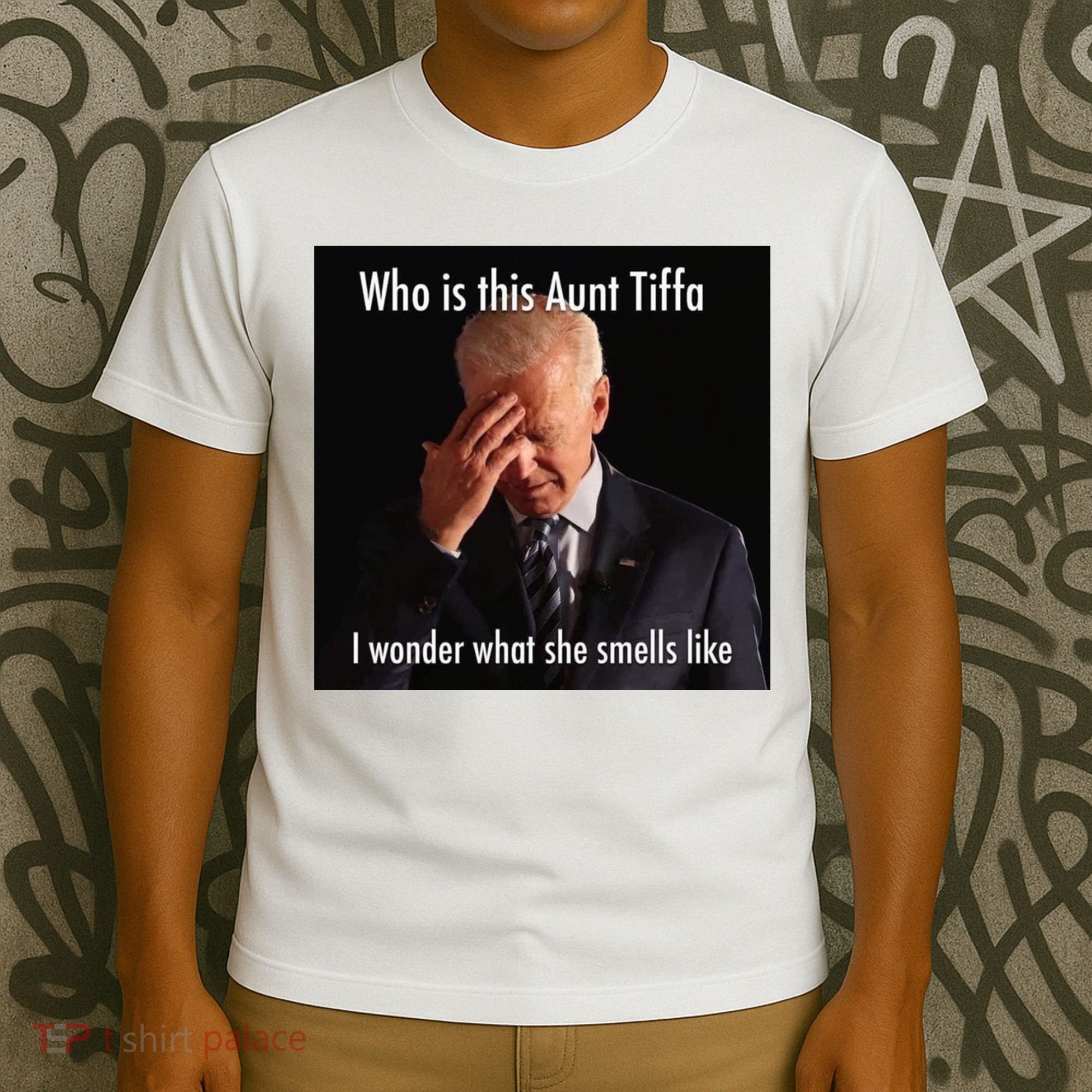 Who is Aunt Tiffa Joe Biden Funny Meme T-Shirt