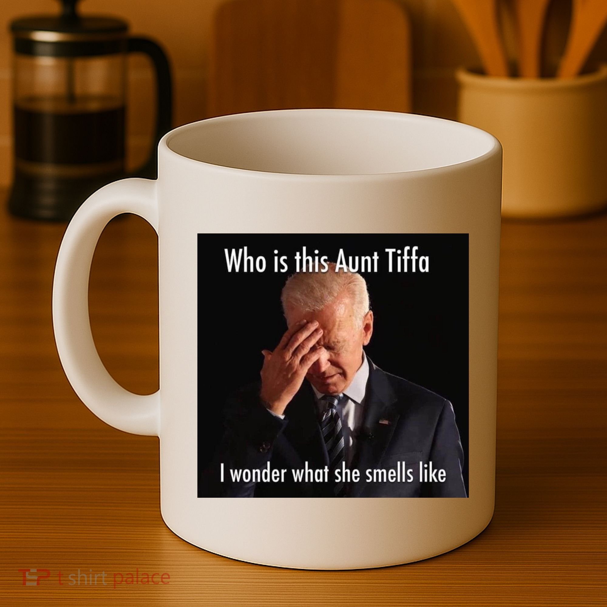 Who is Aunt Tiffa Joe Biden Funny Meme Coffee Mug