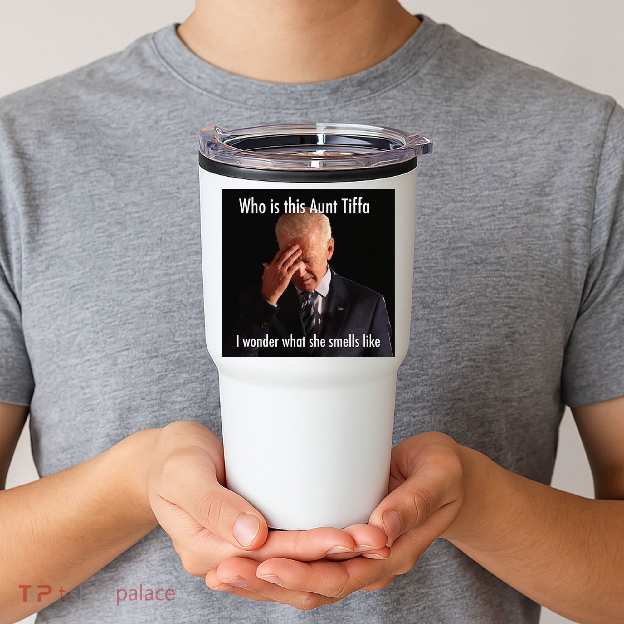 Who is Aunt Tiffa Joe Biden Funny Meme Tumbler