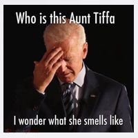 Who is Aunt Tiffa Joe Biden Funny Meme Women's Tank Top thumb 5