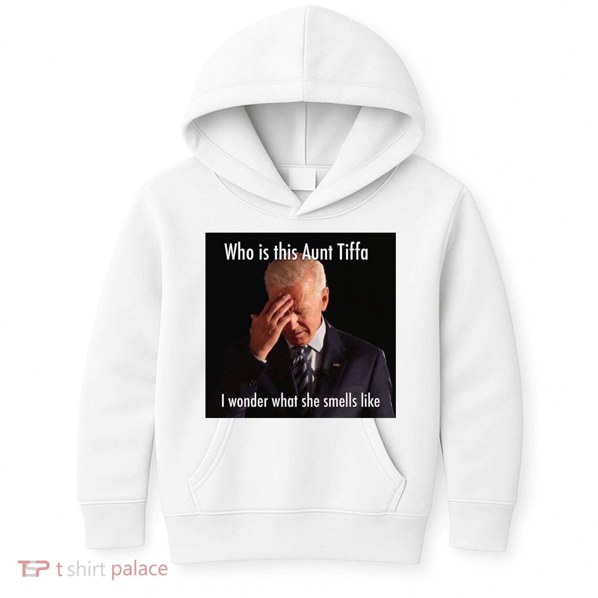 Who is Aunt Tiffa Joe Biden Funny Meme Kids Hoodie