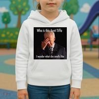 Who is Aunt Tiffa Joe Biden Funny Meme Kids Hoodie thumb 3
