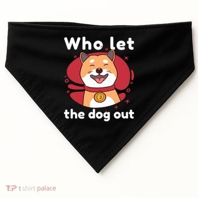 Who Let The Dog Out Dogecoin USA-Made Doggie Bandana