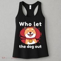 Who Let The Dog Out Dogecoin Women's Tank Top thumb 3