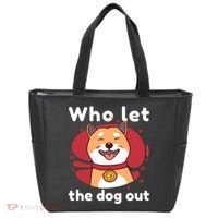 Who Let The Dog Out Dogecoin Tote Bag thumb 0