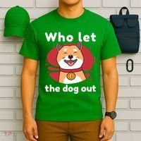 Who Let The Dog Out Dogecoin T-Shirt thumb 6