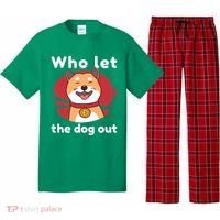 Who Let The Dog Out Dogecoin Pajama Set thumb 0