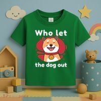 Who Let The Dog Out Dogecoin Toddler T-Shirt thumb 3