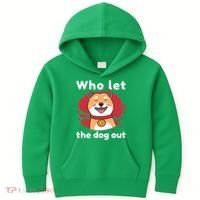 Who Let The Dog Out Dogecoin Kids Hoodie thumb 0