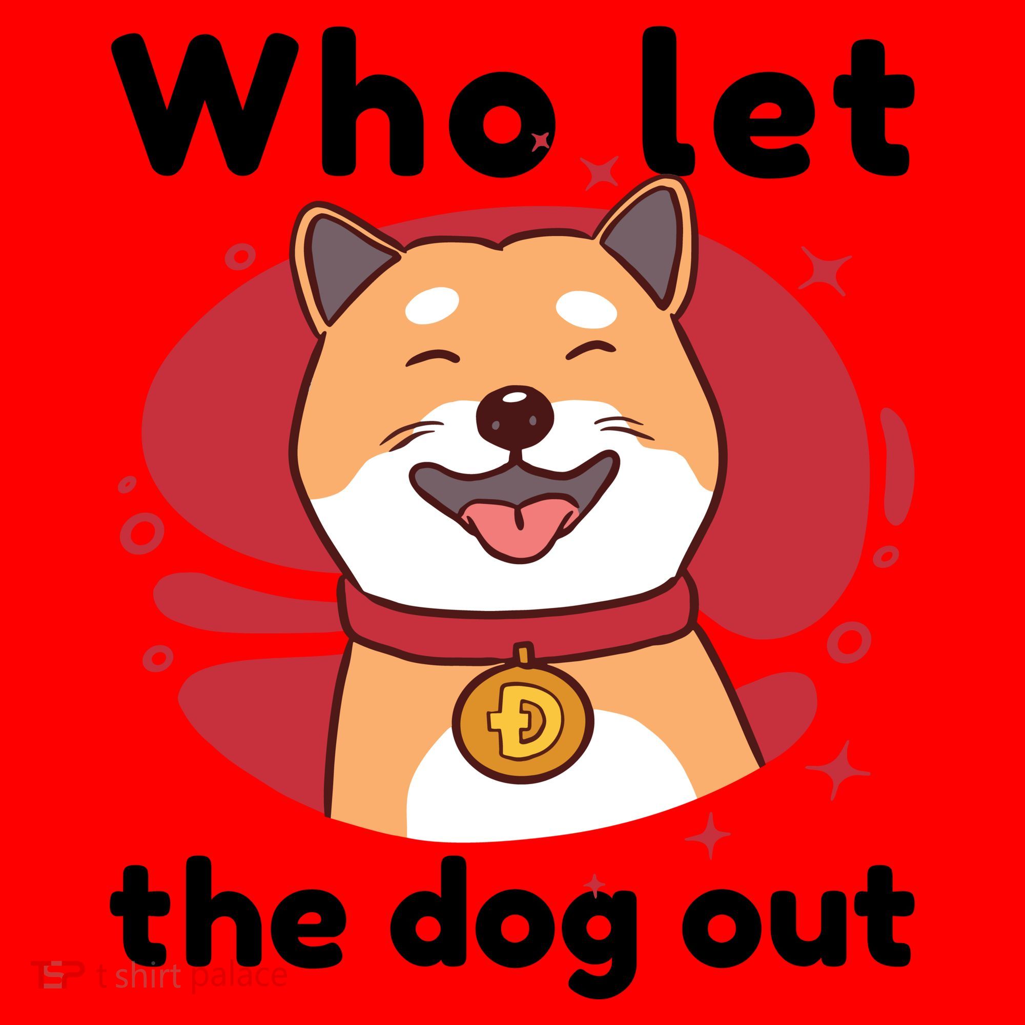 Who Let The Dog Out Dogecoin Santa Hat