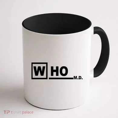 Who M.D. Coffee Mug back