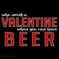 Who Needs A Valentine When You Can Have Beer Button thumb 1
