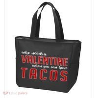 Who Needs A Valentine When You Can Have Tacos Tote Bag thumb 3