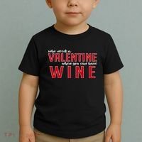 Who Needs A Valentine When You Can Have Wine Toddler T-Shirt thumb 2