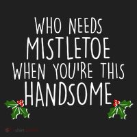 Who Needs Mistletoe When You're This Handsome Golf Towel thumb 3