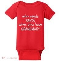 Who Needs Santa When You Have Grandma Baby Bodysuit thumb 0