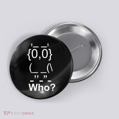 Who Owl Button
