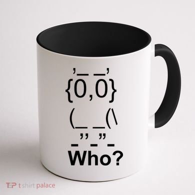 Who Owl Coffee Mug back