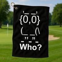 Who Owl Golf Towel thumb 1